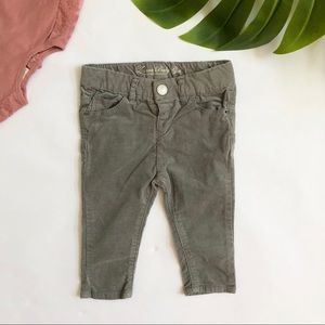 Zara BabyGirl Grey Corduroy Pants
